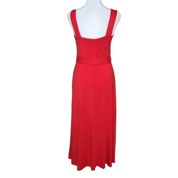 Sugarlips Mariana Midi Sleeveless Red Jersey Knit Dress Women's Medium NWT Chic - Picture 5 of 12